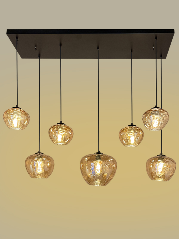 Hanglamp Apple-7 Amber