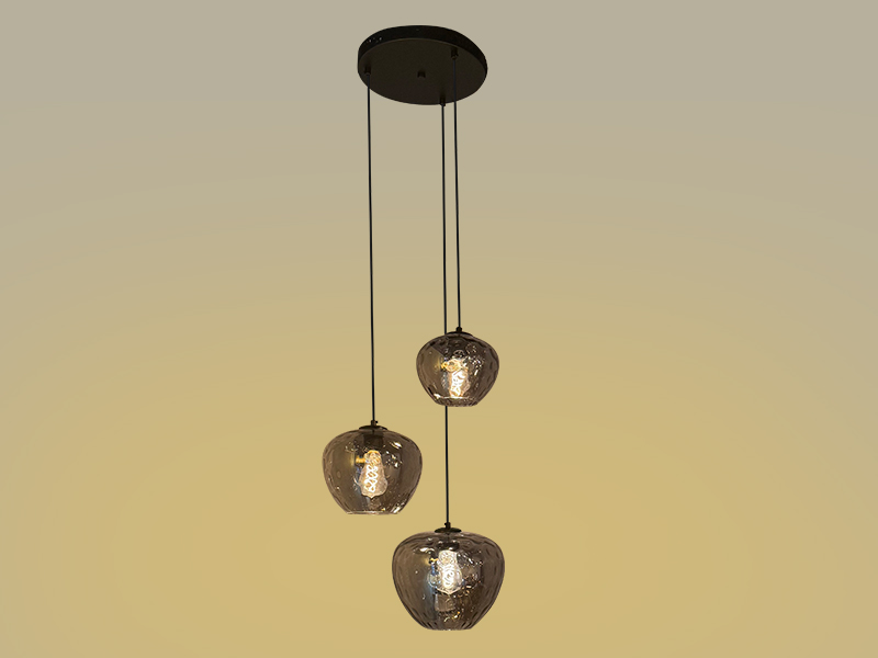 Hanglamp Apple 3 Amber of Smoke