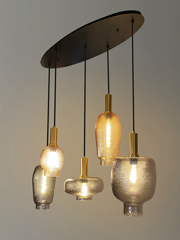 Hanglamp Rain-5 Ovaal