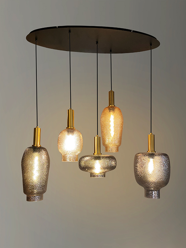 Hanglamp Rain-5 Ovaal - Afbeelding 2